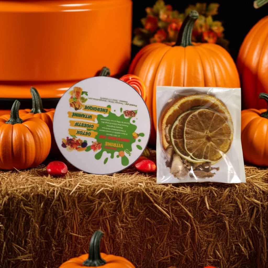 🍋🍊🌿 Thé Détox Orange – Citron – Gingembre